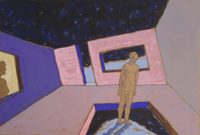 Bascule II - 21x30 - tempera